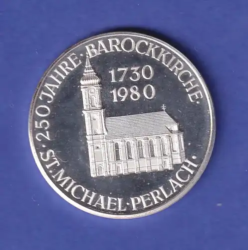 Silbermedaille 800 Jahre Pfarrei München-Perlach/250 Jahre Barockkirche 1980 