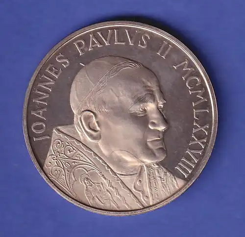Silbermedaille Papst Johannes Paul II. Besuch in Bayern 1980 