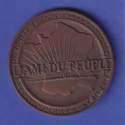 Frankreich Bronze-Medaille L'AMI DU PEUPLE wohl 1930er Jahre ?