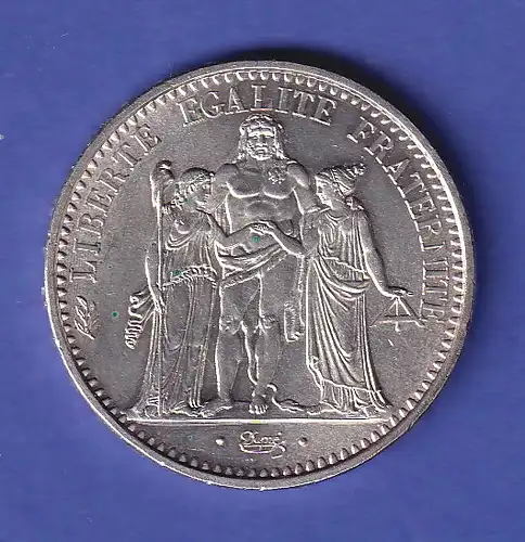 Frankreich Silbermünze 10 Francs Hercules 1965