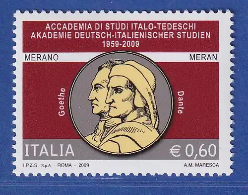 Italien 2009 Akademie für italienisch-deutsche Studien, Meran  Mi.-Nr. 3298 ** 