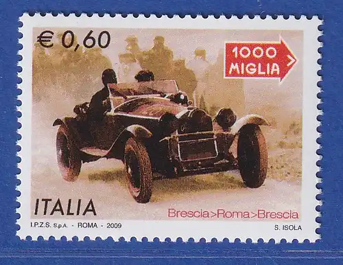 Italien 2009 Autorennen Mille Miglia Mi.-Nr. 3299 ** 