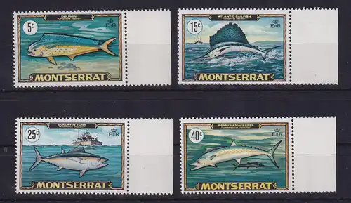 Montserrat 1969 Fische Mi.-Nr. 219-222 Seitenrandstücke postfrisch **
