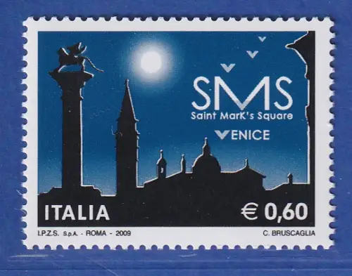 Italien 2009 Venedig Markusplatz bei Nacht , SMS Venice  Mi.-Nr. 3309 **