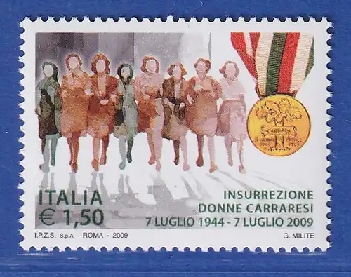 Italien 2009 Frauenaufstand von Carrara  Mi.-Nr. 3310 ** 