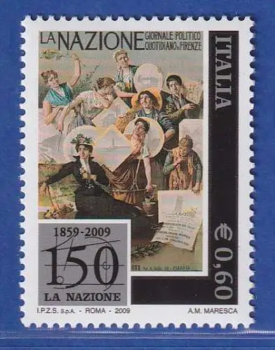 Italien 2009 Tageszeitung La Nazione, Florenz Mi.-Nr. 3320 ** 