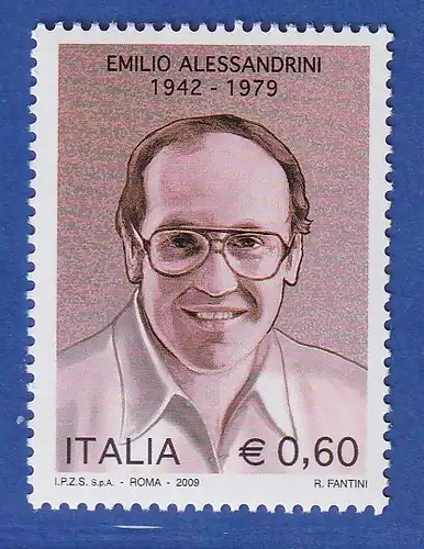 Italien 2009 Emilio Alessandrini, Staatsanwalt  Mi.-Nr. 3327 ** 
