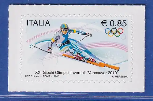 Italien 2010 Olympische Winterspiele, Vancouver, Ski Alpin  Mi.-Nr. 3359 ** 