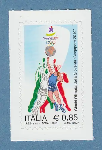 Italien 2010 Olympische Jugendspiele, Singapur, Basketball  Mi.-Nr. 3360 ** 
