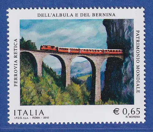 Italien 2010 Bernina- und Albulalinie der Rhätischen Bahn  Mi.- Nr.3375 ** 
