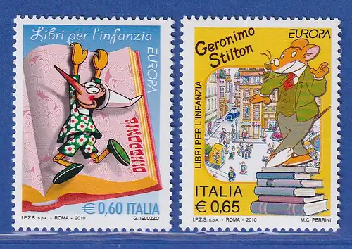 Italien 2010 Kinderbücher, Pinocchio und Geronimo Stilton  Mi.- Nr. 3376-77 ** 