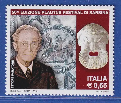 Italien 2010 Plautus-Festival, Sarsina Ettore Pararore Mi.-Nr. 3396 ** 
