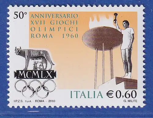 Italien 2010 Olympische Sommerspiele 1960 in Rom Mi.-Nr. 3399 ** 
