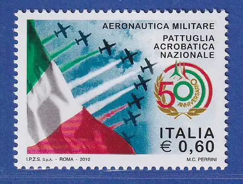 Italien 2010 Flugakrobatikstaffel der Luftwaffe Frecce tricolori Mi.-Nr. 3401** 
