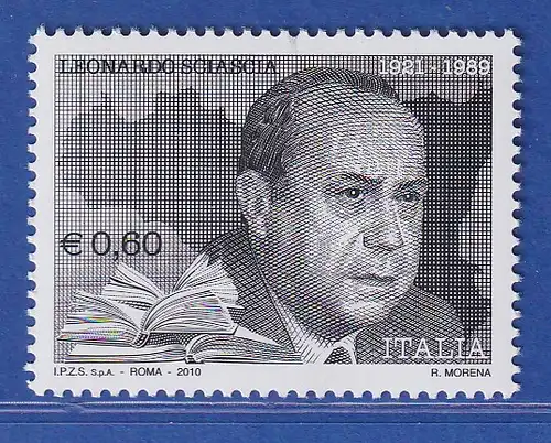 Italien 2010 Leonardo Sciascia, Schriftsteller  Mi.-Nr. 3409 ** 