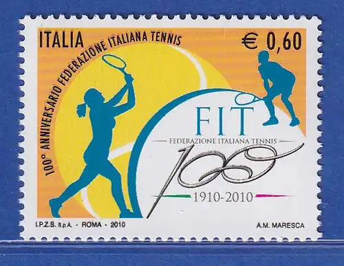 Italien 2010 Tennisverband (FIT)  Mi.-Nr. 3410 ** 