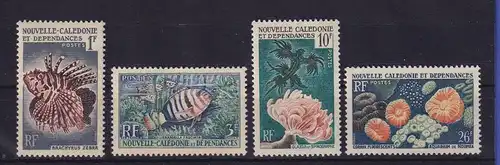 Neukaledonien 1959 Fische und Korallen Mi.-Nr. 364-367 postfrisch **