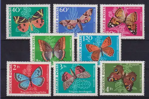 Ungarn 1969 Schmetterlinge Mi.-Nr. 2494-2501 A postfrisch **