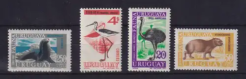 Uruguay 1970 Einheimische Tiere Mi.-Nr. 1161, 1168, 1184-1185 postfrisch **