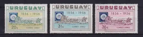 Uruguay 1956 Postkutsche Mi.-Nr. 798-800 postfrisch **
