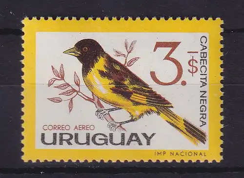 Uruguay 1963 Einheimischer Vogel Magellanzeisig Mi.-Nr. 949 postfrisch **