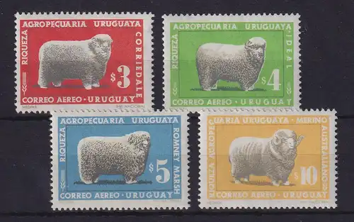 Uruguay 1967 Schafe Schafzucht Mi.-Nr. 1070-1073 postfrisch **