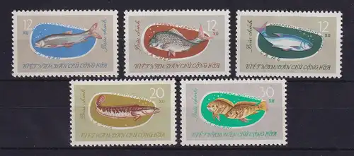 Vietnam 1963 Fische Mi.-Nr. 270-274 (*)