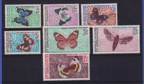 Neukaledonien 1967 Schmetterlinge Mi.-Nr. 438-444 postfrisch **