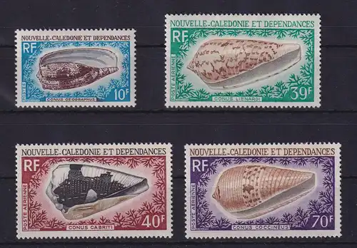 Neukaledonien 1968 Muscheln Mi.-Nr. 458-461 postfrisch **