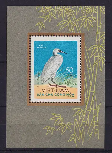 Vietnam 1963 Reiher Mi.-Nr. Block 8 (*)