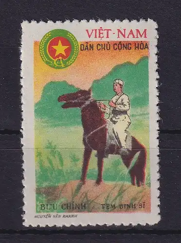 Vietnam 1961 Portofreiheitsmarke Reiter Mi.-Nr. 5 (*)