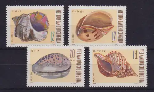 Vietnam 1970 Muscheln und Schnecken Mi.-Nr. 610-613 (*)