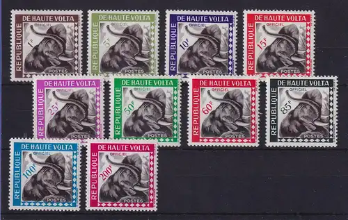 Obervolta Burkina Faso 1963 Dienstmarken Elefant Mi.-Nr. 1-10 postfrisch **