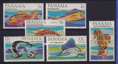 Panama 1965 Fische und Hummer Mi.-Nr. 850-855 postfrisch **