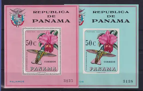 Panama 1967 Kolibri Mi.-Nr. Blocks 70 und 71 postfrisch **