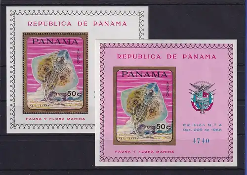 Panama 1968 Rochen Mi.-Nr. Blocks 91 A / B postfrisch **