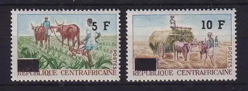 Zentralafrikanische Republik 1966 Landwirtschaft Mi.-Nr. 103-104 **