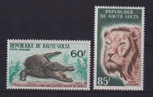Obervolta Burkina Faso 1965 Wildtiere Mi.-Nr. 170-171 postfrisch **