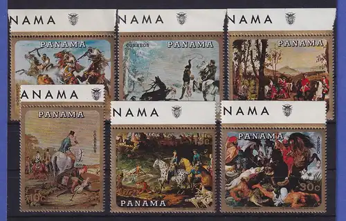 Panama 1968 Tierdarstellungen in der Kunst Mi.-Nr. 1110-1115 postfrisch **