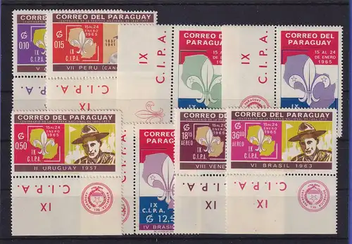 Paraguay 1965 Pfadfinder Mi.-Nr. 1392-1399 postfrisch **