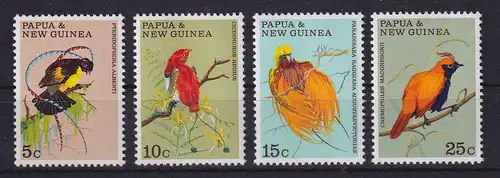 Papua-Neuguinea 1970 Tropische Vögel Mi.-Nr. 175-178 postfrisch **