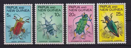 Papua-Neuguinea 1967 Käfer Mi.-Nr. 111-114 postfrisch **