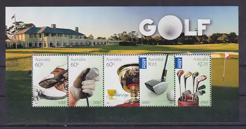 Australien 2011 Golf Mi.-Nr. Block 129 postfrisch **