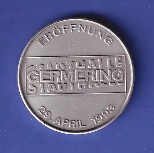 Silbermedaille Zur Eröffnung der Stadthalle Germering 1993