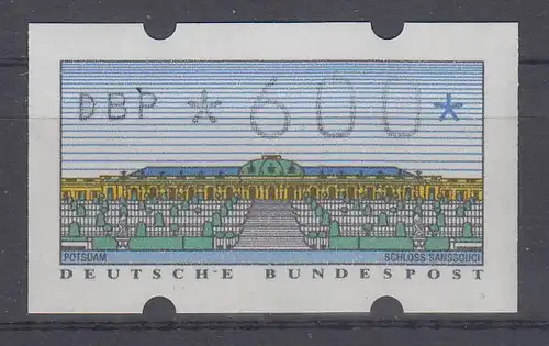 ATM 2.1.1 Farbvariante lebhaftkobalt hoher Wert 600 ** 