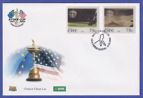 Irland 2006 Golf  Ryder Cup Mi.-Nr. 1725-1726 auf FDC