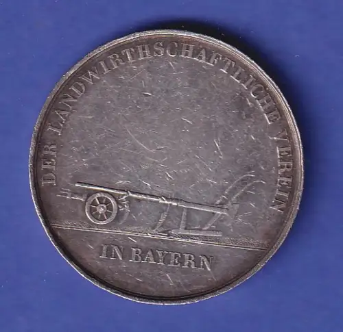 Bayern Silbermedaille Landwirtschaftliche Verdienstmedaille  17,5g/Ag 19. Jhd.