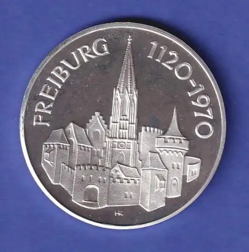 Sibermedaille 850 Jahre Freiburg im Breisgau 1970 PP 25g/Ag1000 