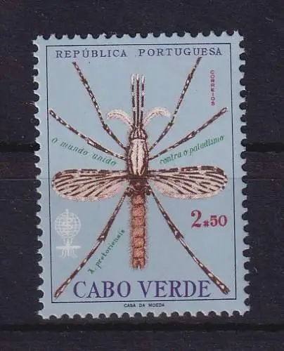 Kap Verde 1962 Kampf gegen die Malaria Mücke Mi.-Nr. 329 postfrisch ** 
