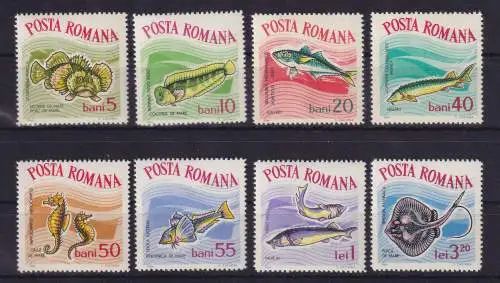 Rumänien 1964 Fische Mi.-Nr. 2280-2287 postfrisch ** 